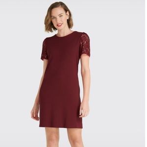 Draper James cap sleeve lace shift dress sz xs